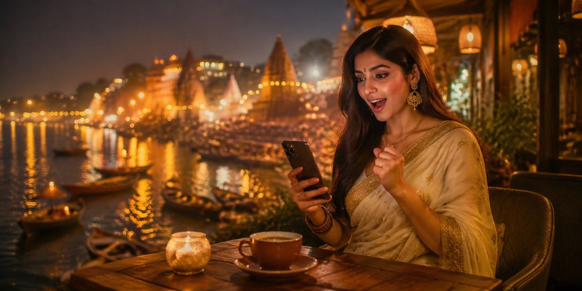 Sports betting enthusiasts in Varanasi enjoying live cricket matches